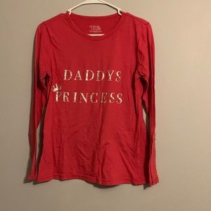 Long with with Daddy’s Princess on it